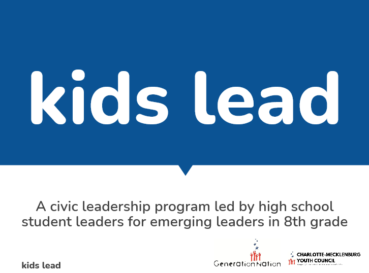 Kids Lead, a civic leadership program for middle schoolers